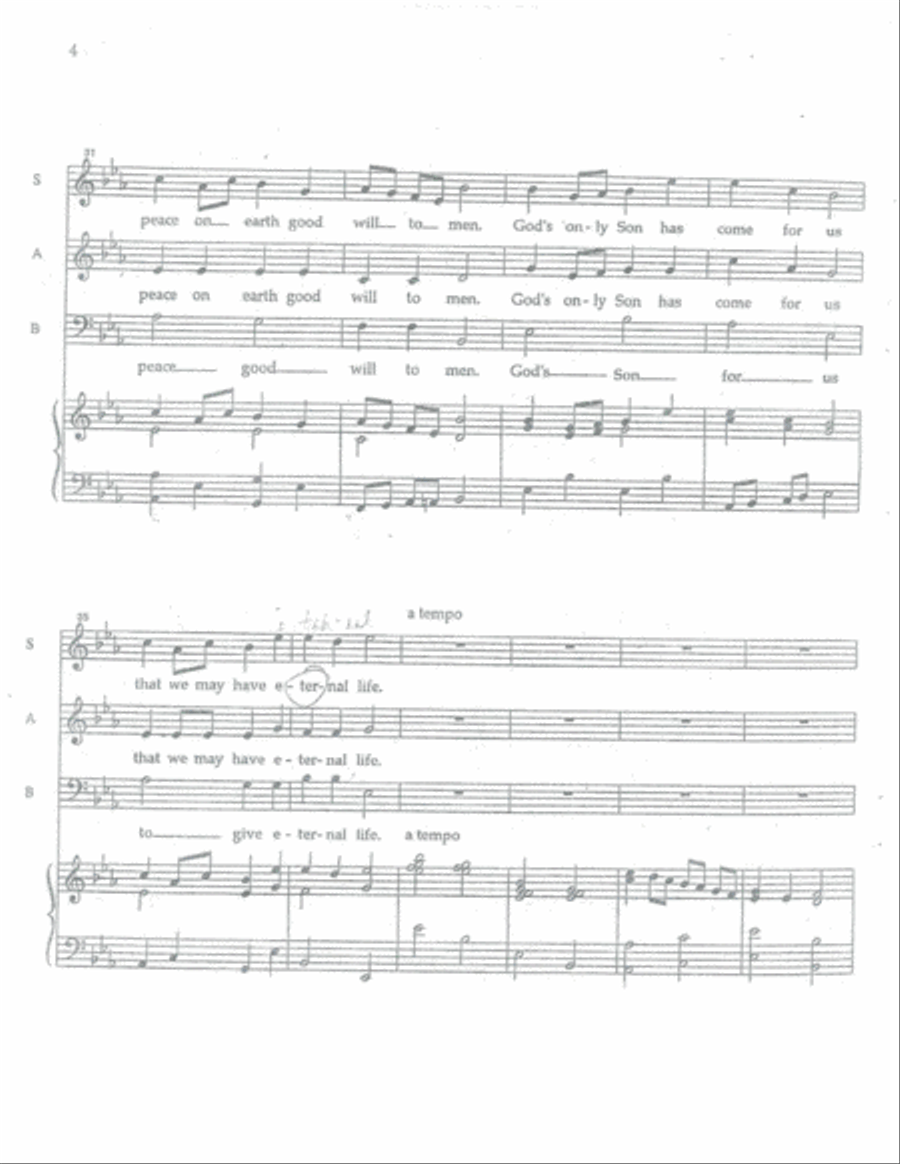 Ring Christmas Bells Ring Christmas Bells Voice scores gallery preview page 4