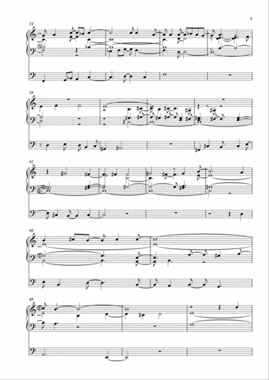 Gaudete in Domino semper, Op. 43 for solo organ Organ Solo scores gallery preview page 3