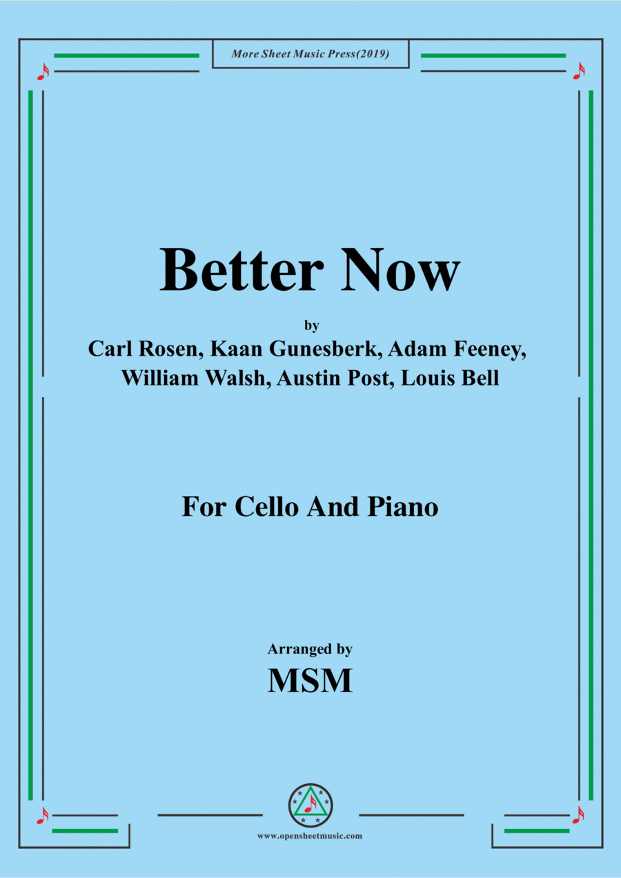 Post Malone Piano Solo scores gallery preview page 1
