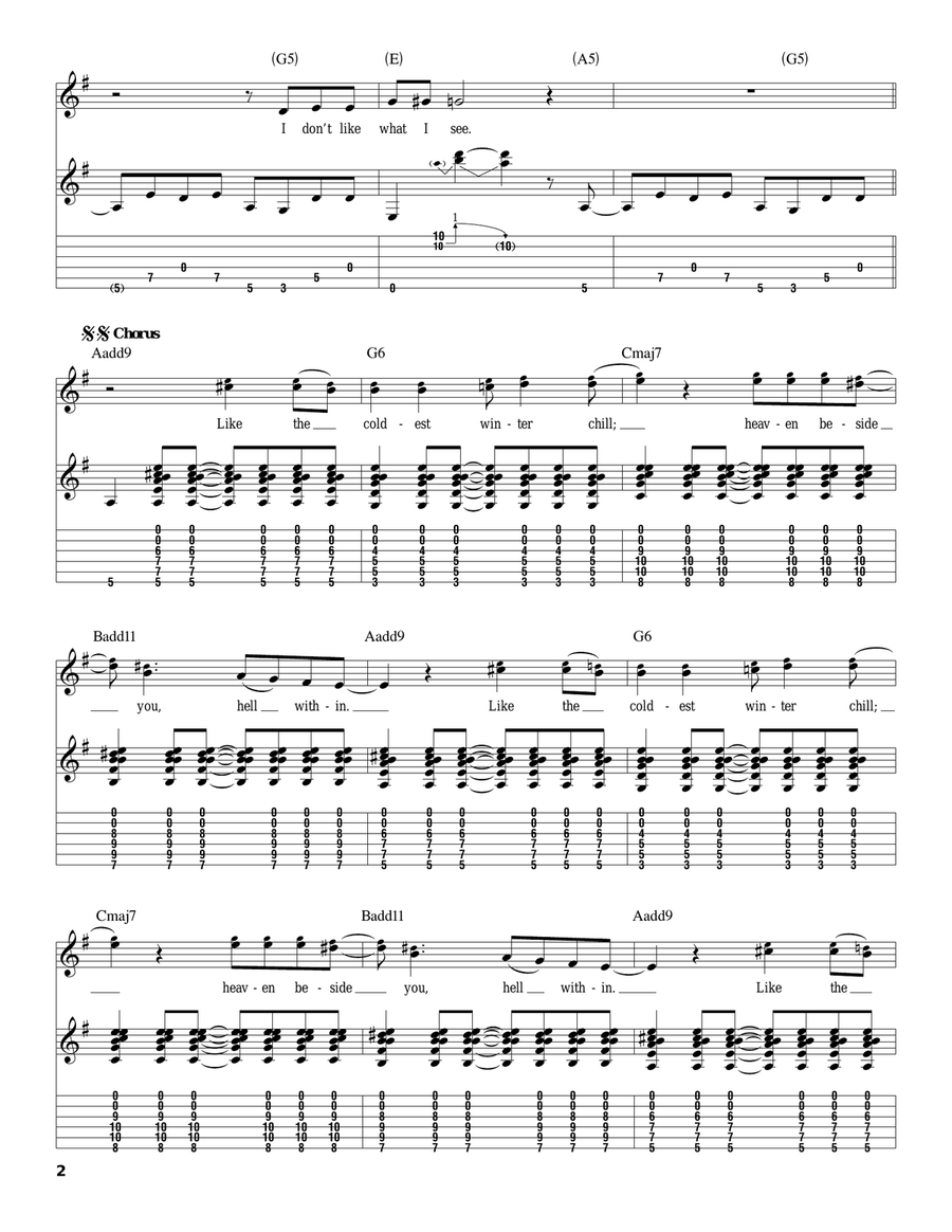 Heaven Beside You Acoustic Guitar scores gallery preview page 2