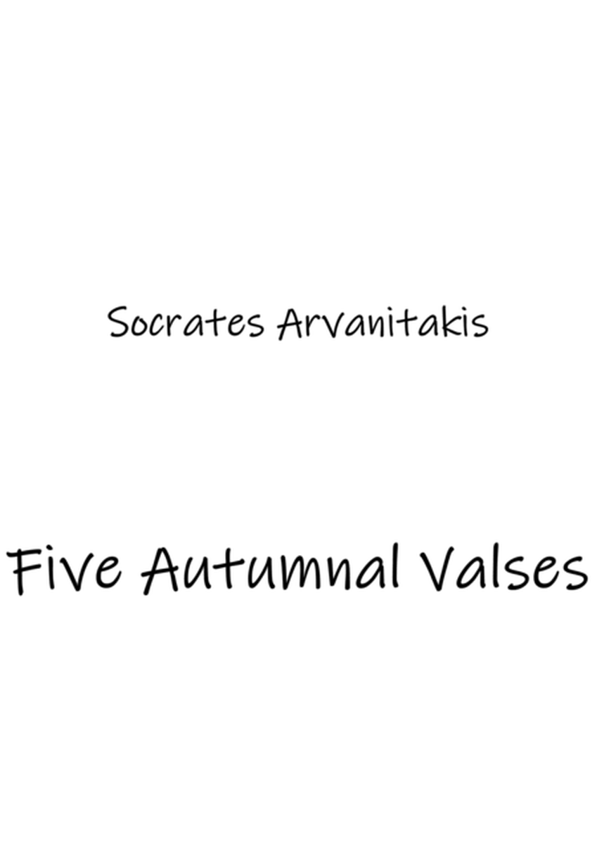 Five Autumnal Valses for Classical Guitar image number null