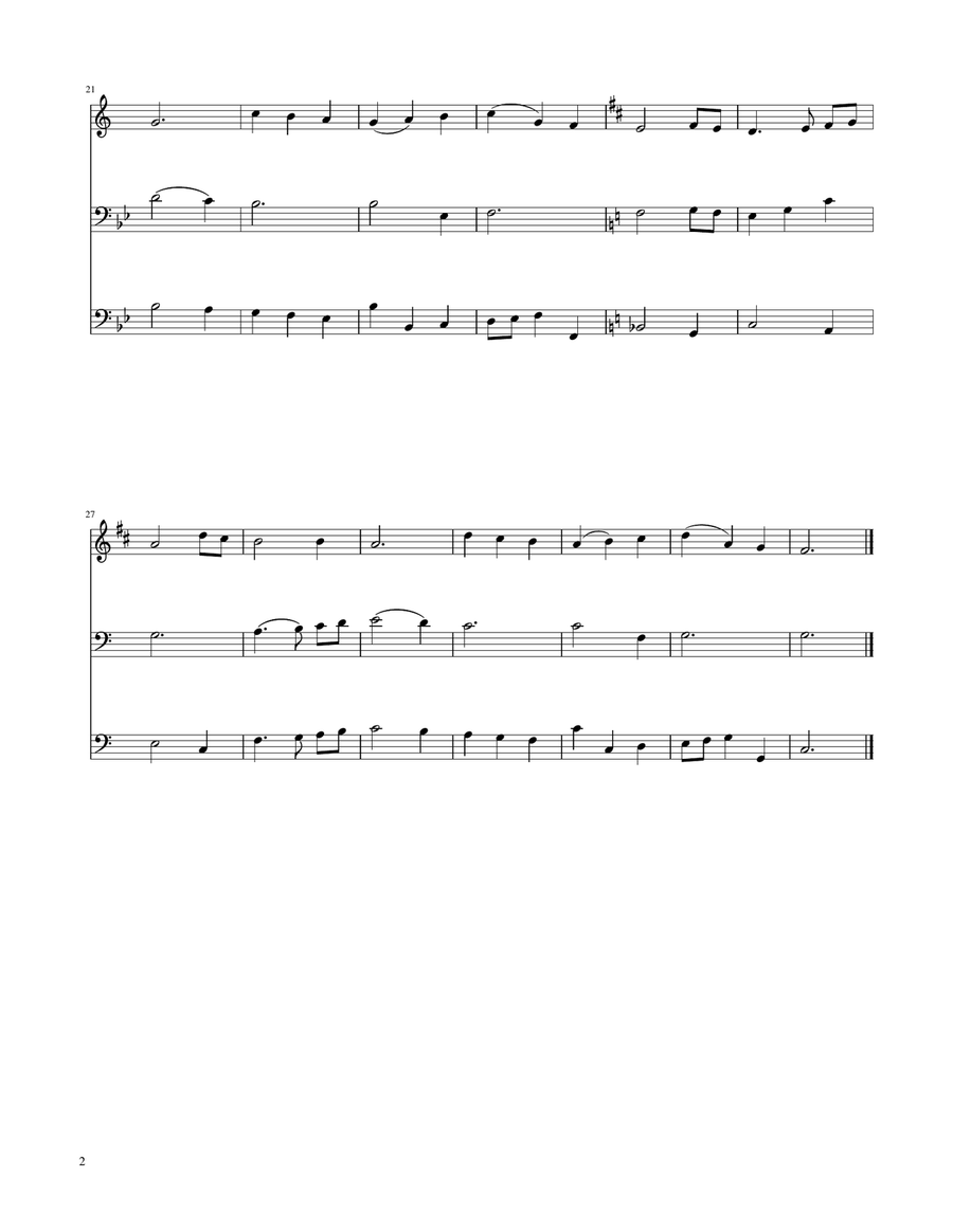 The First Noel - Brass Trio Brass Trio scores gallery preview page 2