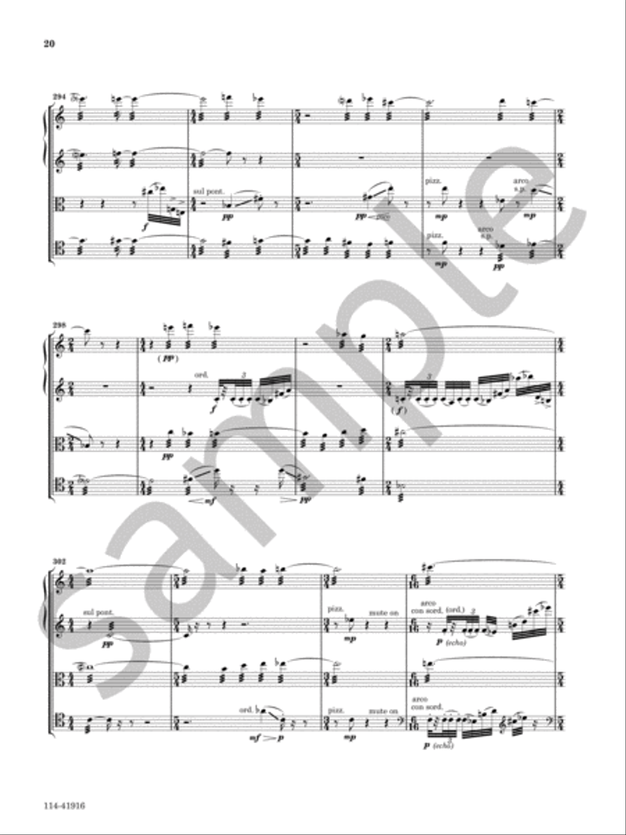 String Quartet No. 10 String Quartet scores gallery preview page 10