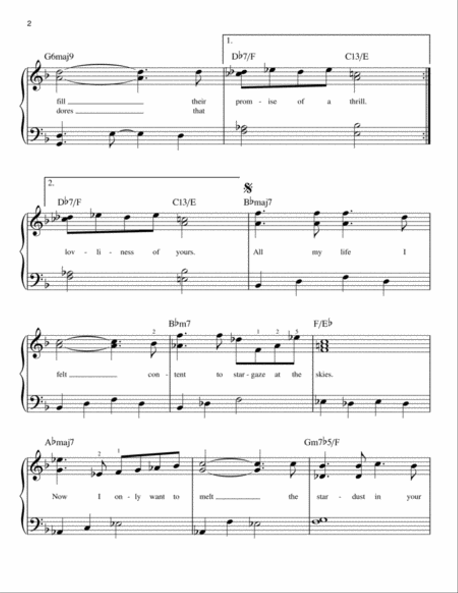 Star Eyes Easy Piano scores gallery preview page 2