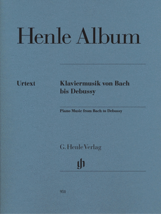 Book cover for Henle Album Piano Music From Bach To Debussy