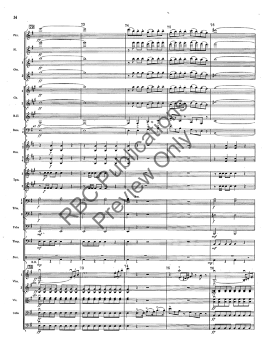 Overture From The Barber Of Seville (Score) Full Orchestra scores gallery preview page 17