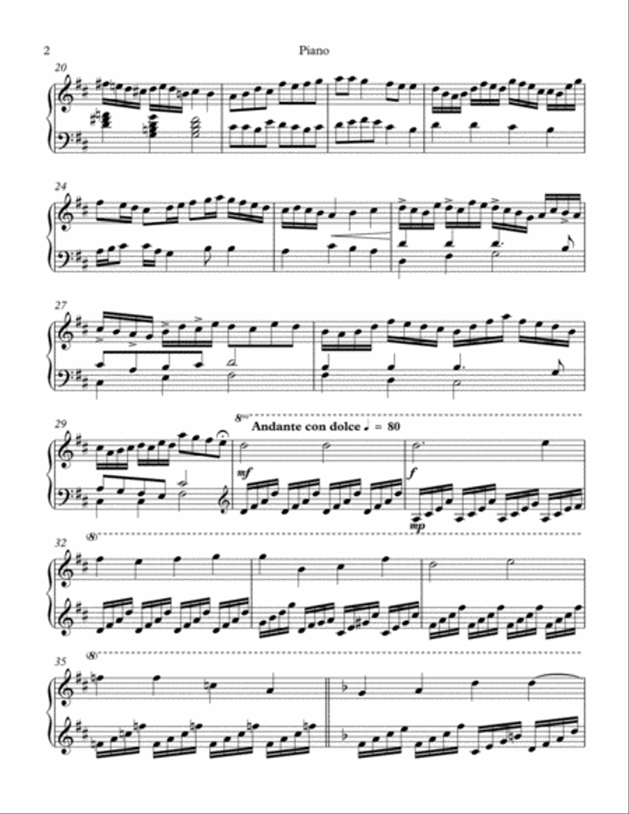 Prelude, Variation, and Dance Piano Solo scores gallery preview page 2