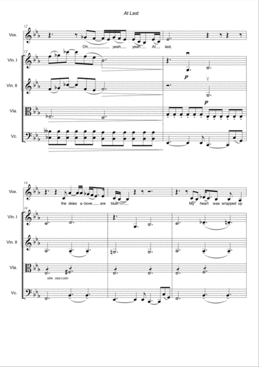 At Last String Quartet scores gallery preview page 5
