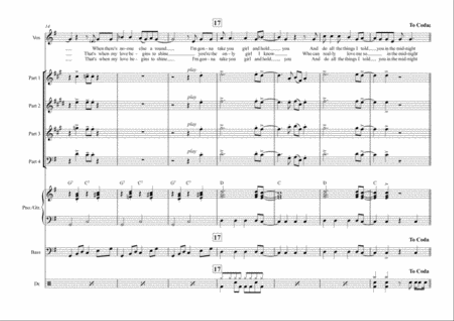 In The Midnight Hour Jazz Ensemble scores gallery preview page 5