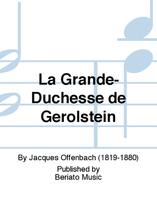 Book cover for La Grande-Duchesse de Gérolstein