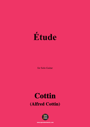 Book cover for Cottin-Étude,for Guitar