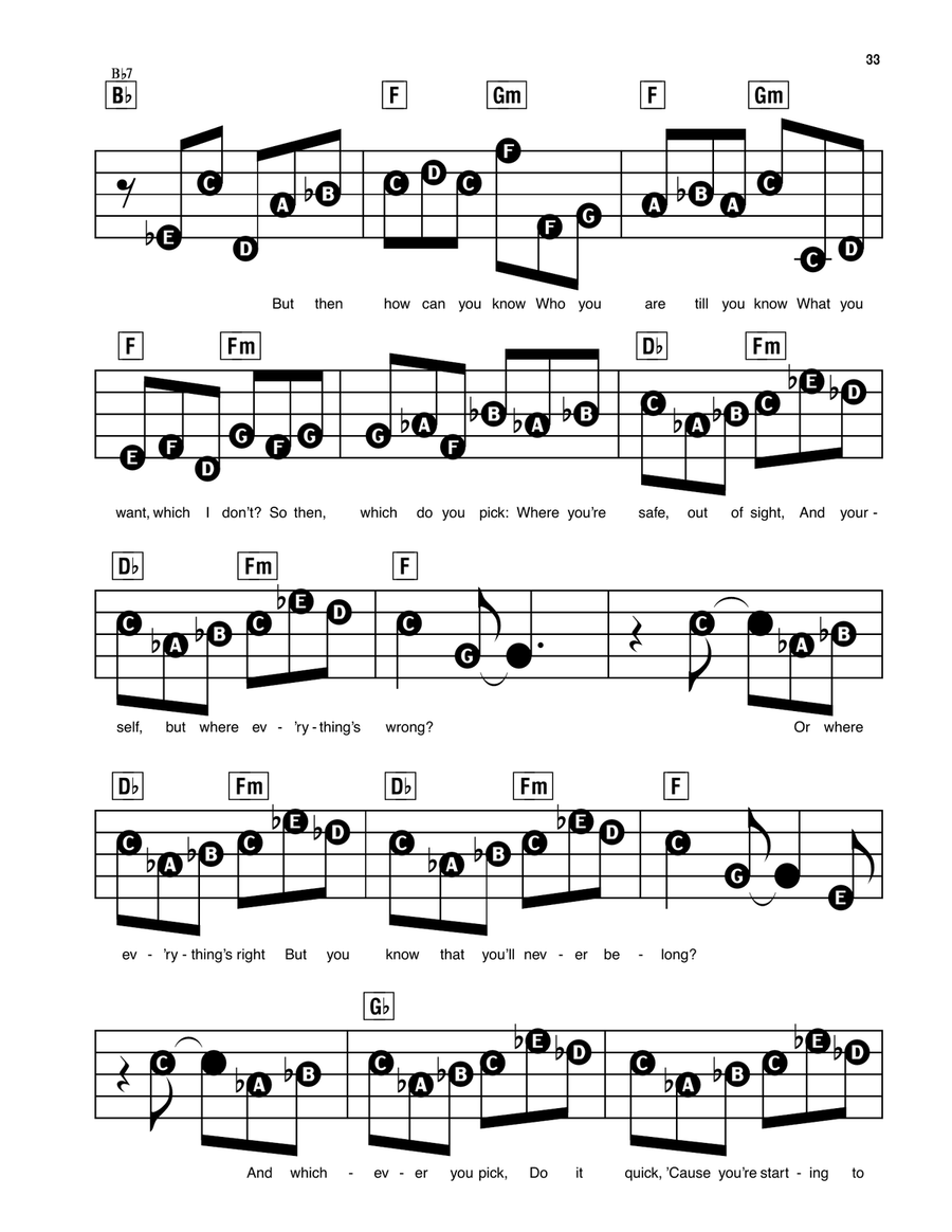 On The Steps Of The Palace (Film Version) (from Into the Woods) Electronic Keyboard scores gallery preview page 4