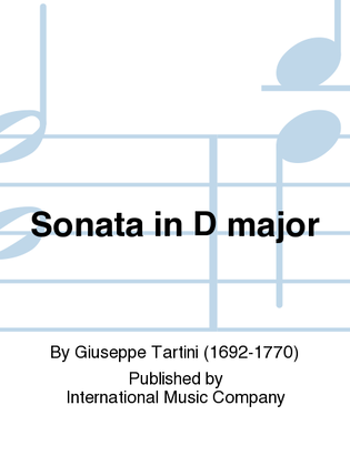 Book cover for Sonata In D Major
