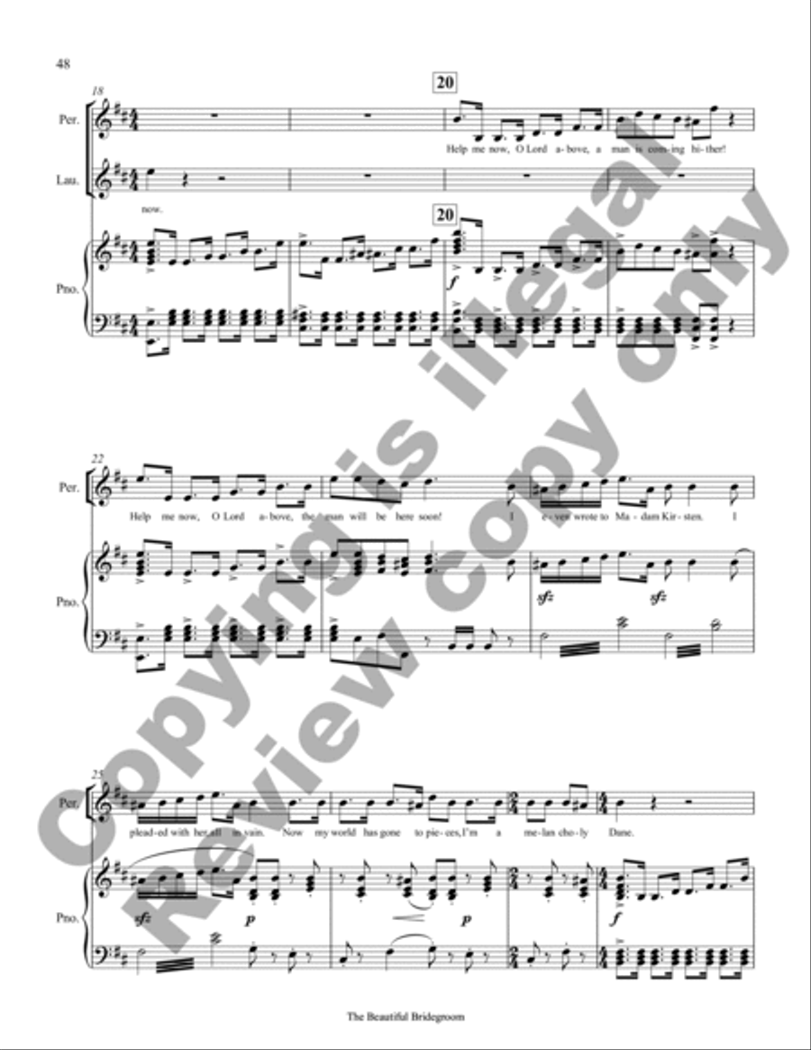 The Beautiful Bridegroom (Piano/Vocal Score) Choir scores gallery preview page 21