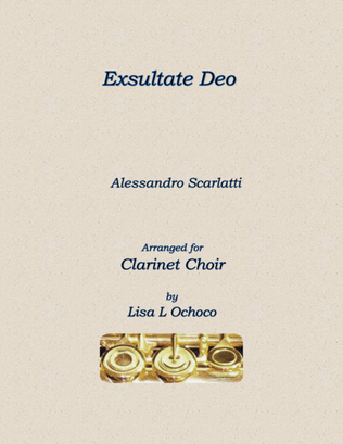 Exsultate Deo for Clarinet Choir