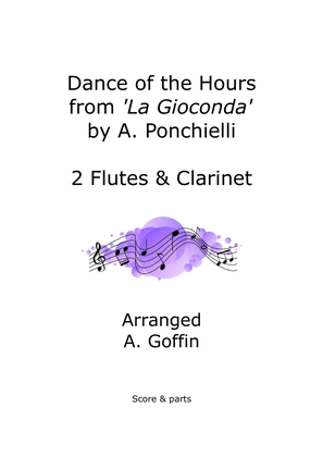 Dance of the Hours, woodwind trio (flutes & Bb clarinet)