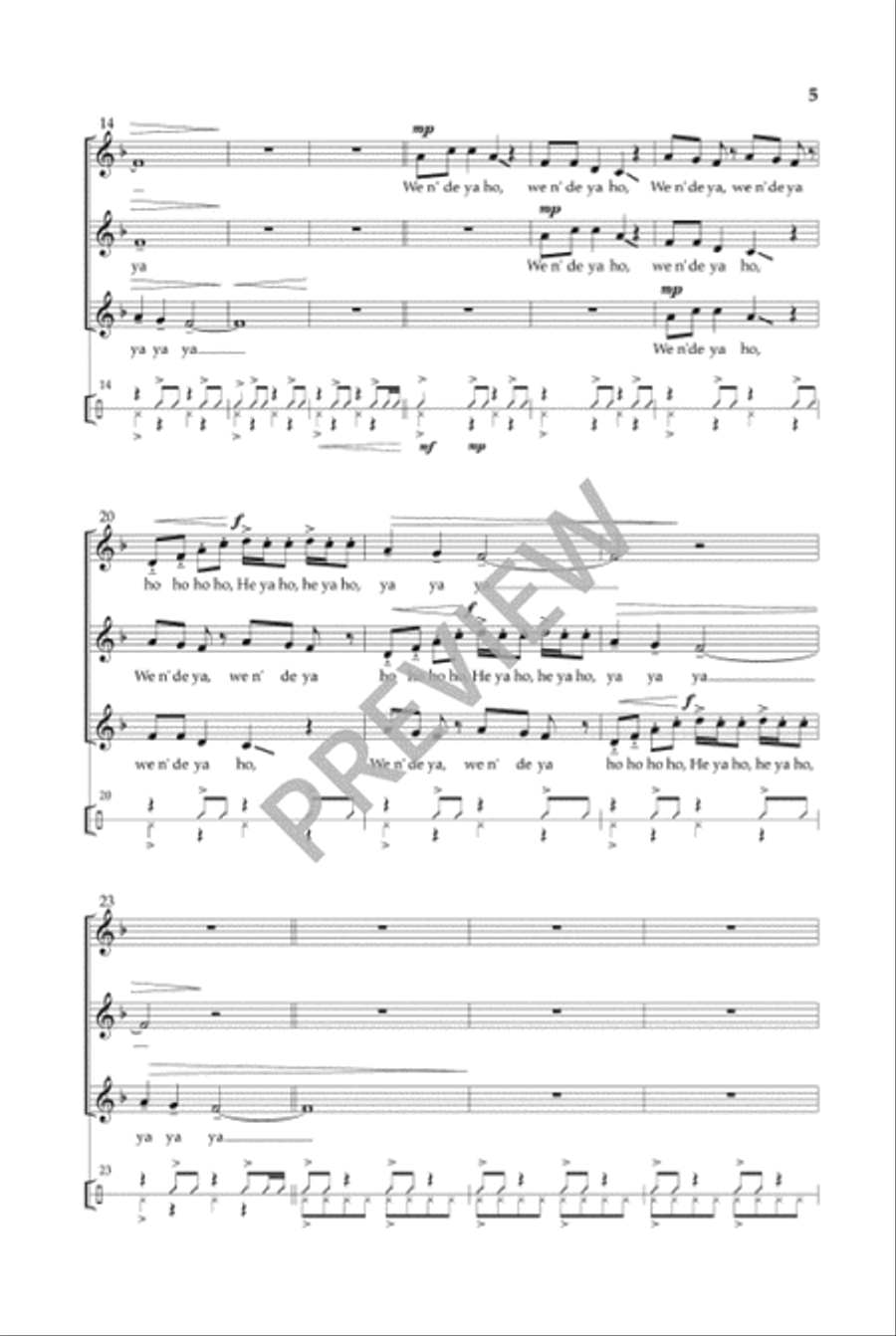 Morning Song (Three-part) 3-Part scores gallery preview page 6