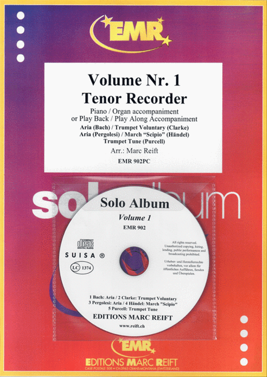 Solo Album Volume 01 Tenor Recorder scores gallery preview page 1