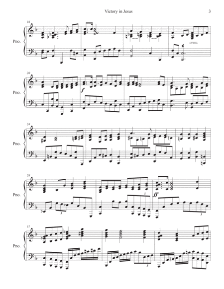 Victory in Jesus Concert Piano Solo (advanced)