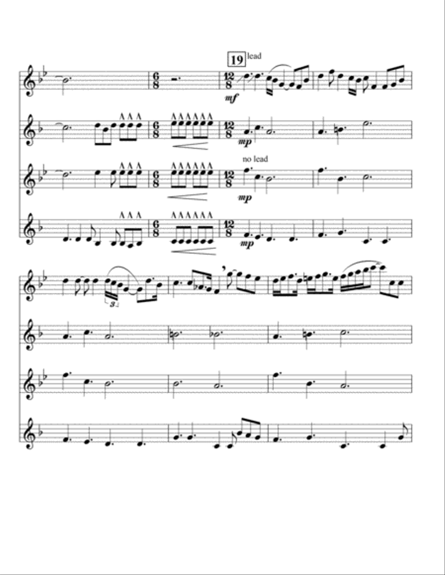 Somebody To Love Somebody To Love Woodwind Quartet scores gallery preview page 3