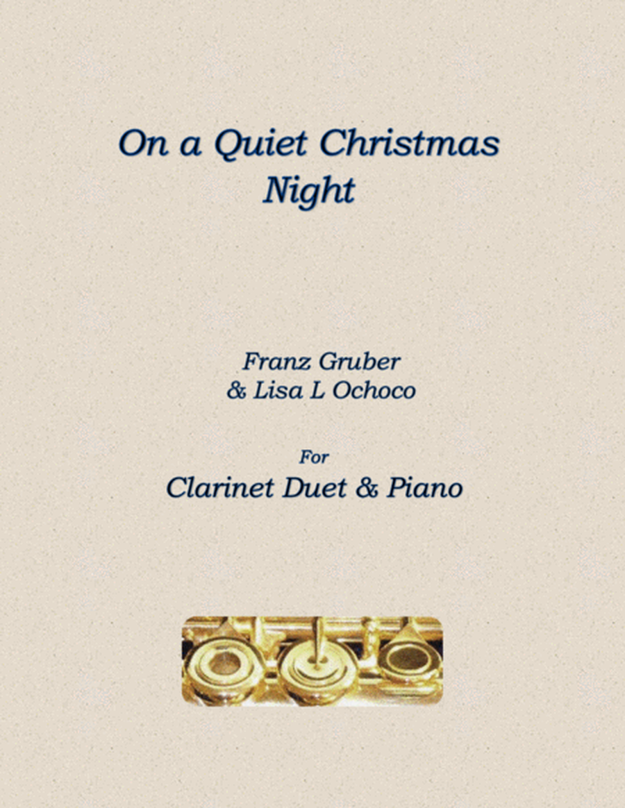 On a Quiet Christmas Night for Clarinet Duet and piano image number null
