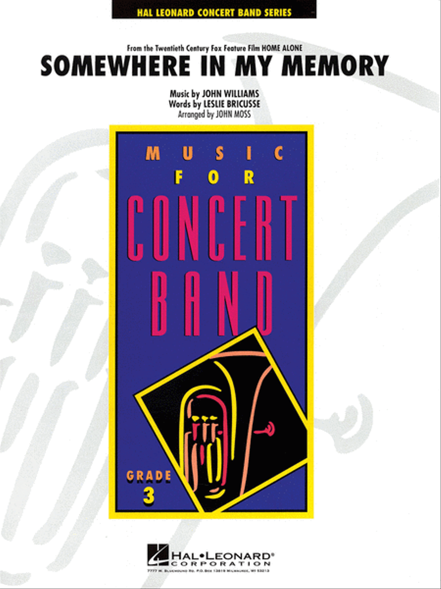 Somewhere in My Memory Concert Band scores gallery preview page 1