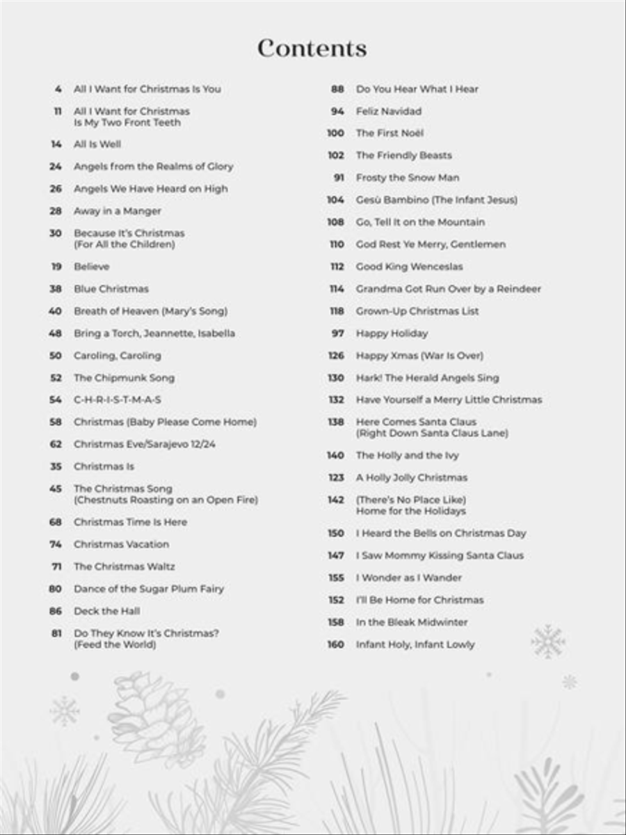 Christmas Sheet Music Anthology Piano, Vocal, Guitar scores gallery preview page 3