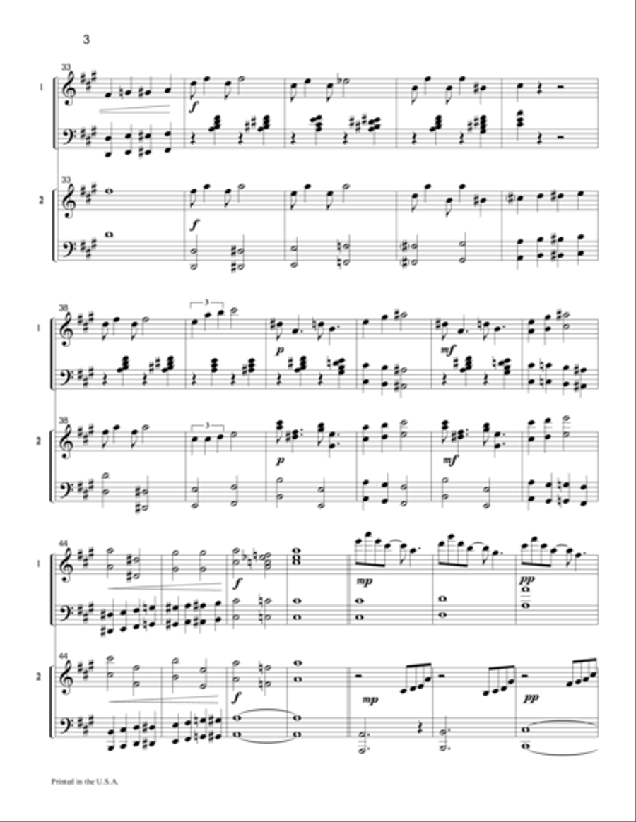 Chief Niwot Rag for Two Pianos 2 Pianos, 4-Hands scores gallery preview page 3