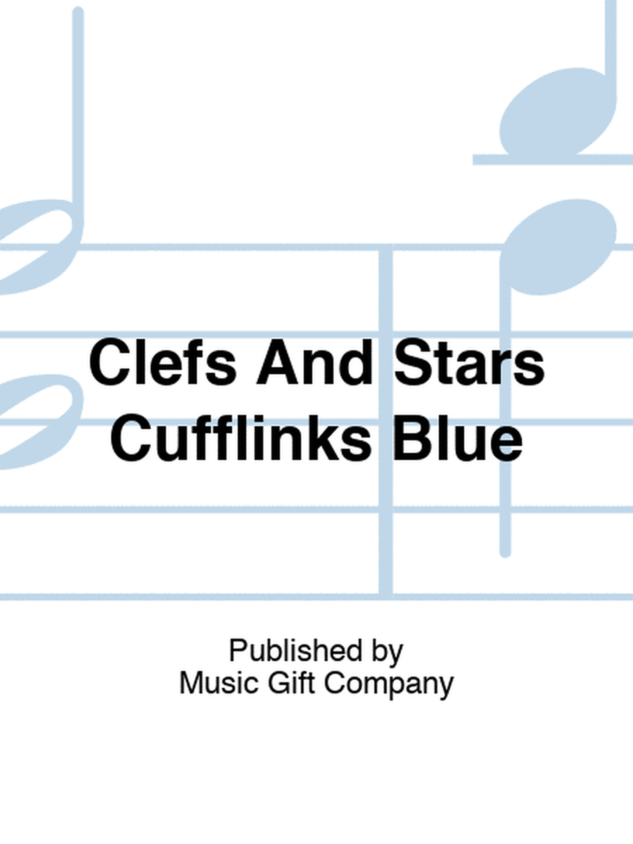 Clefs And Stars Cufflinks Blue