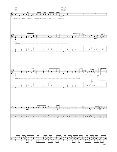 Test For Echo by Rush Guitar - Digital Sheet Music