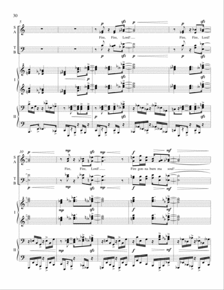 Afro-American Fragments Afro-American Fragments 4-Part scores gallery preview page 28