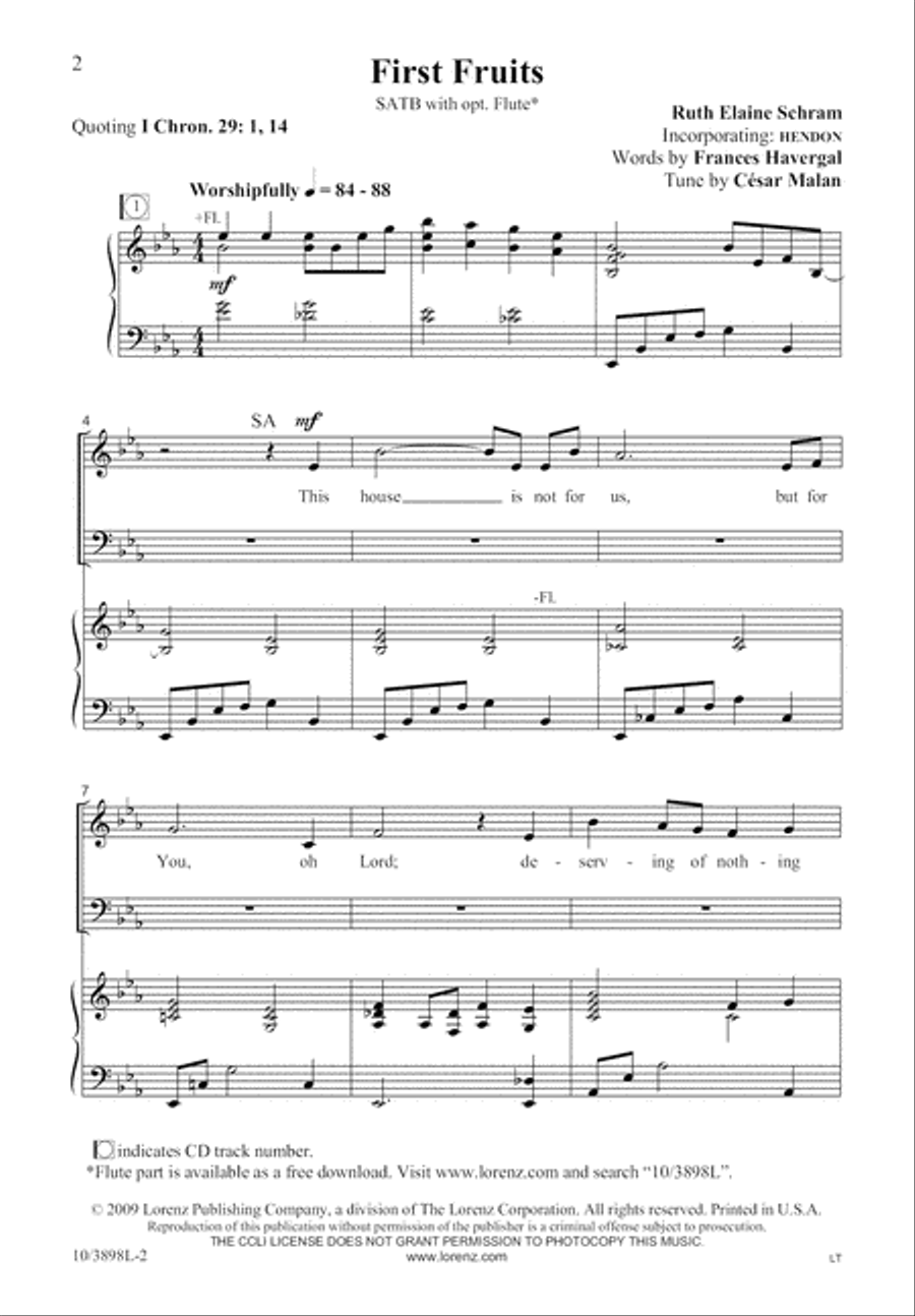 First Fruits 4-Part scores gallery preview page 3