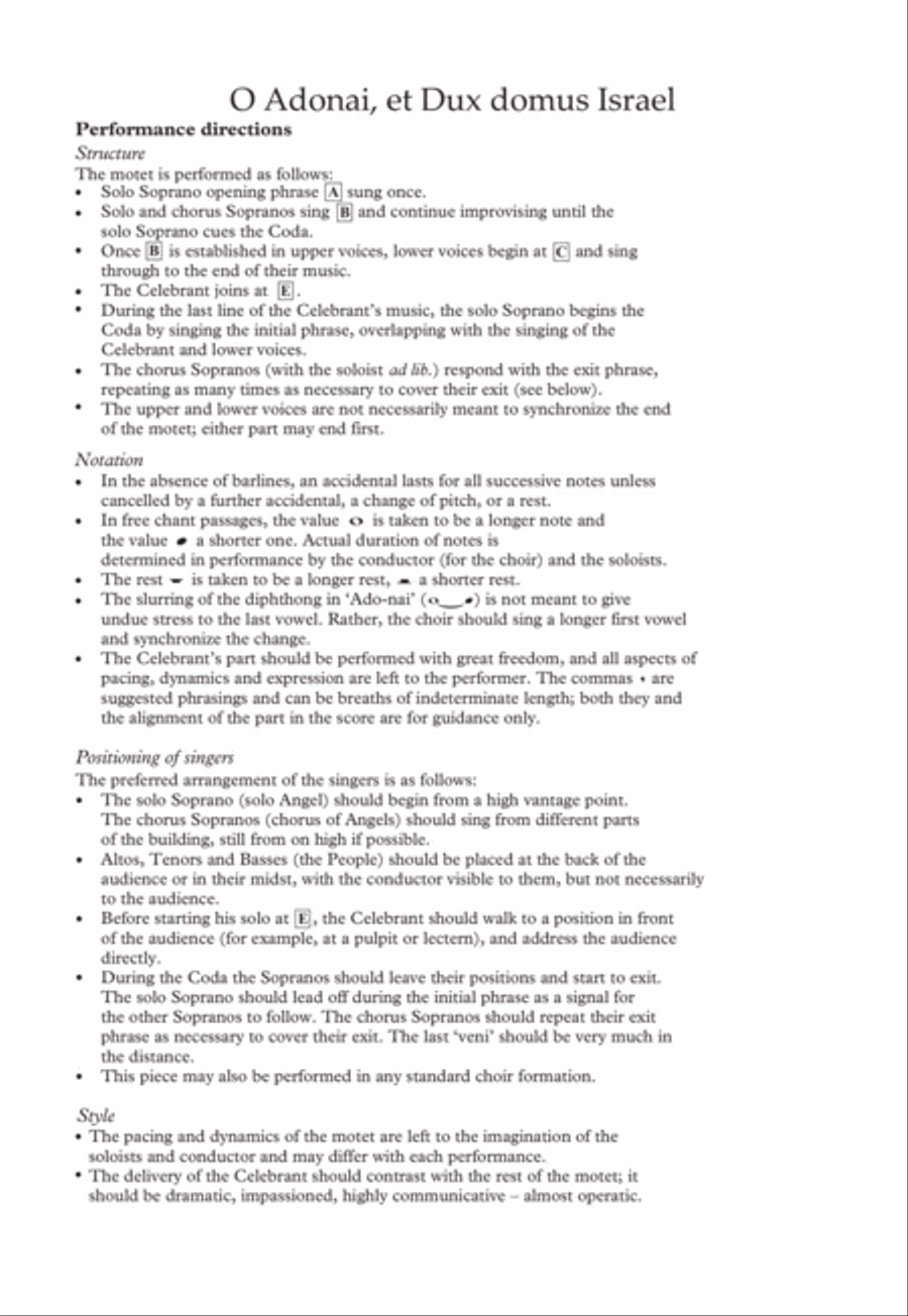 O Adonai, et Dux domus Israel Divisi scores gallery preview page 2