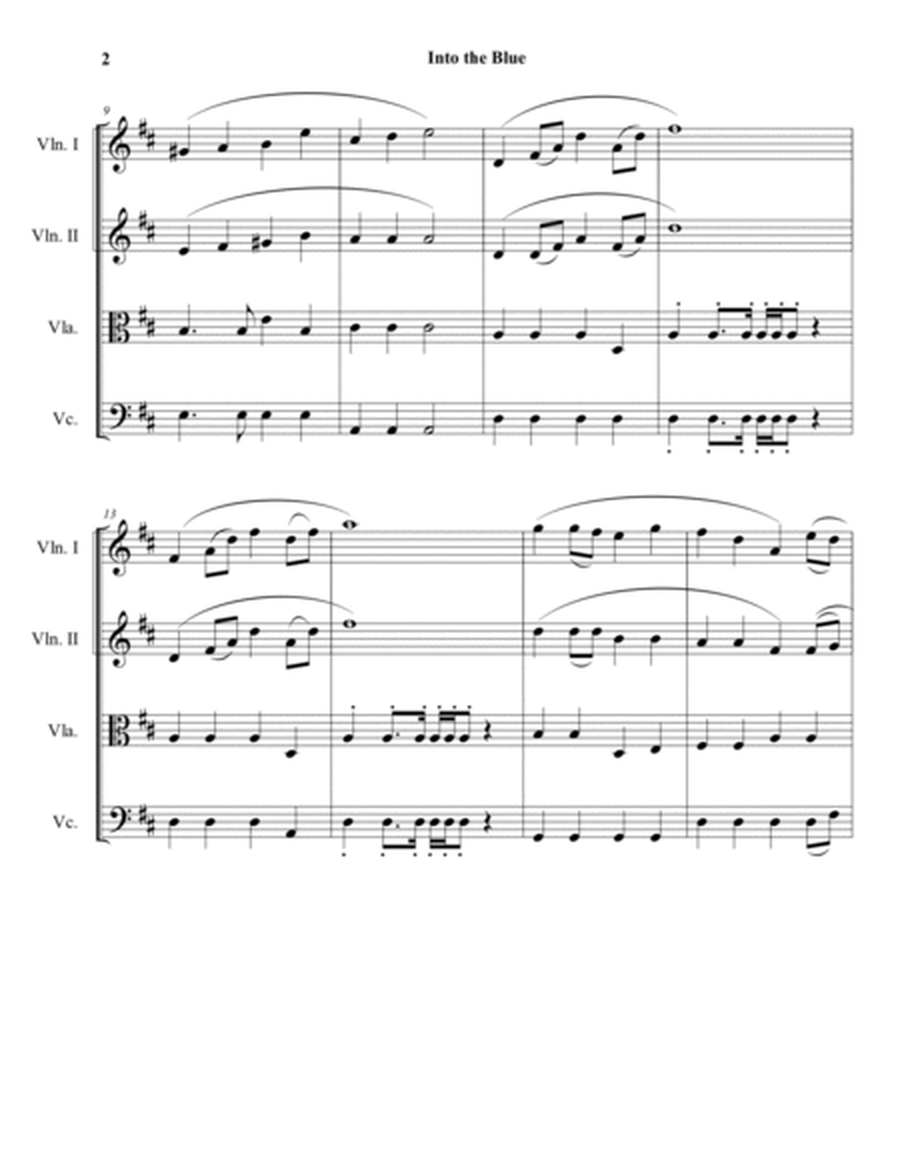 US SPACE FORCE HYMN (Into the Blue) String Quartet image number null