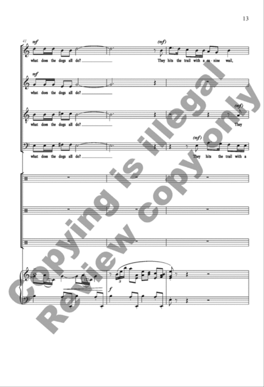 The Settling Years 4-Part scores gallery preview page 13
