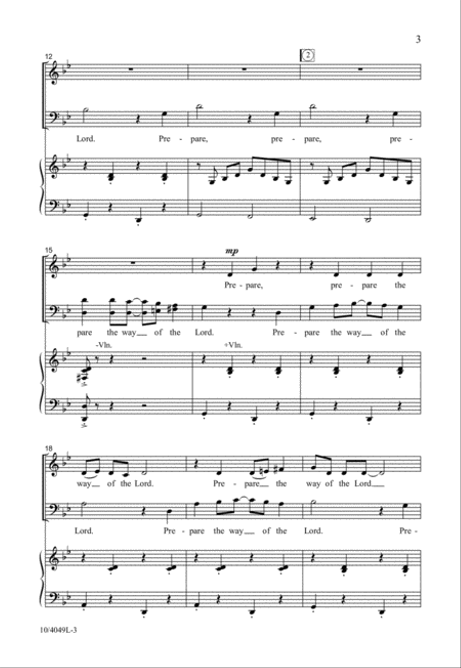 Prepare the Way Prepare the Way 4-Part scores gallery preview page 3