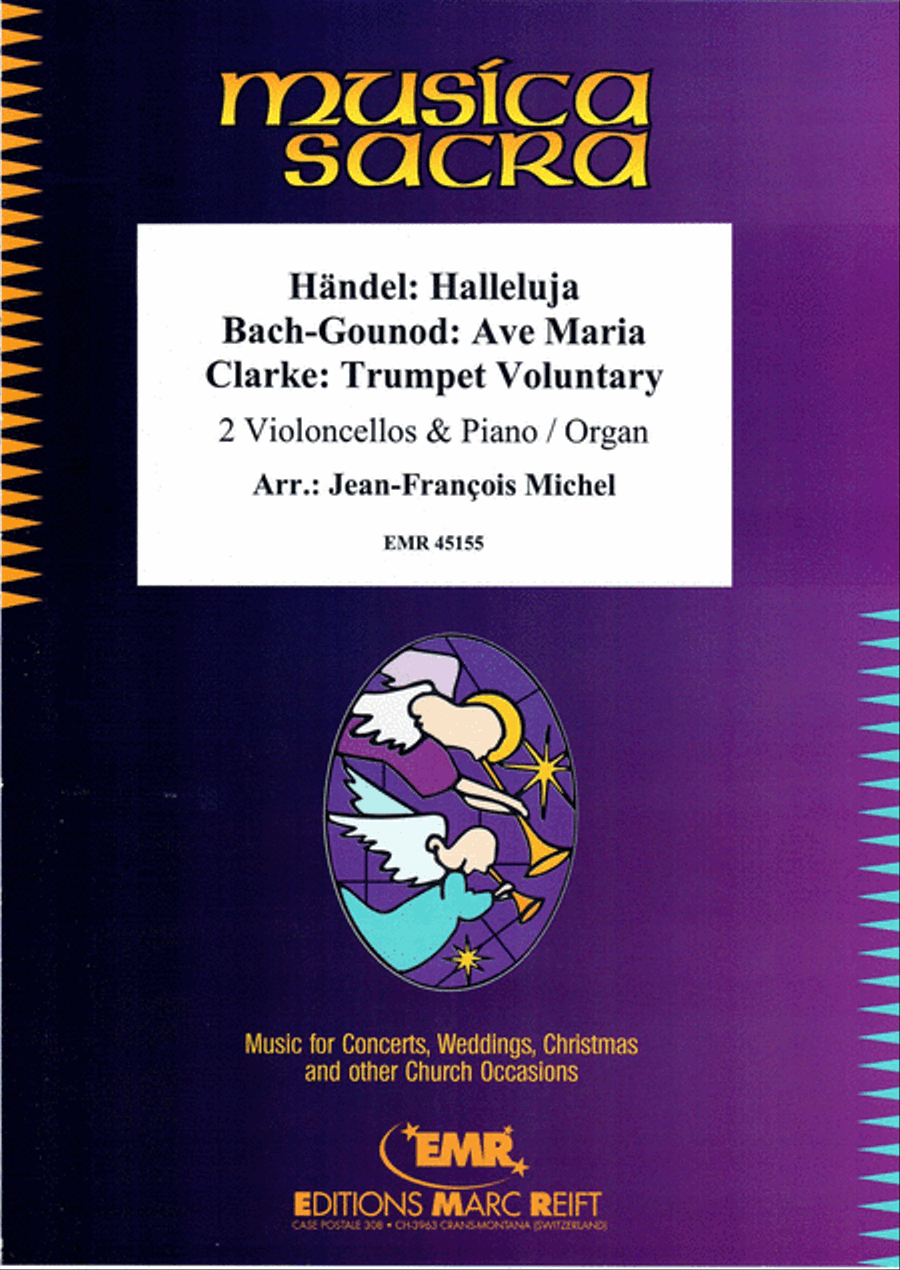 Halleluja (Handel) / Ave Maria (Bach-Gounod) / Trumpet Voluntary (Clarke) Trumpet scores gallery preview page 1