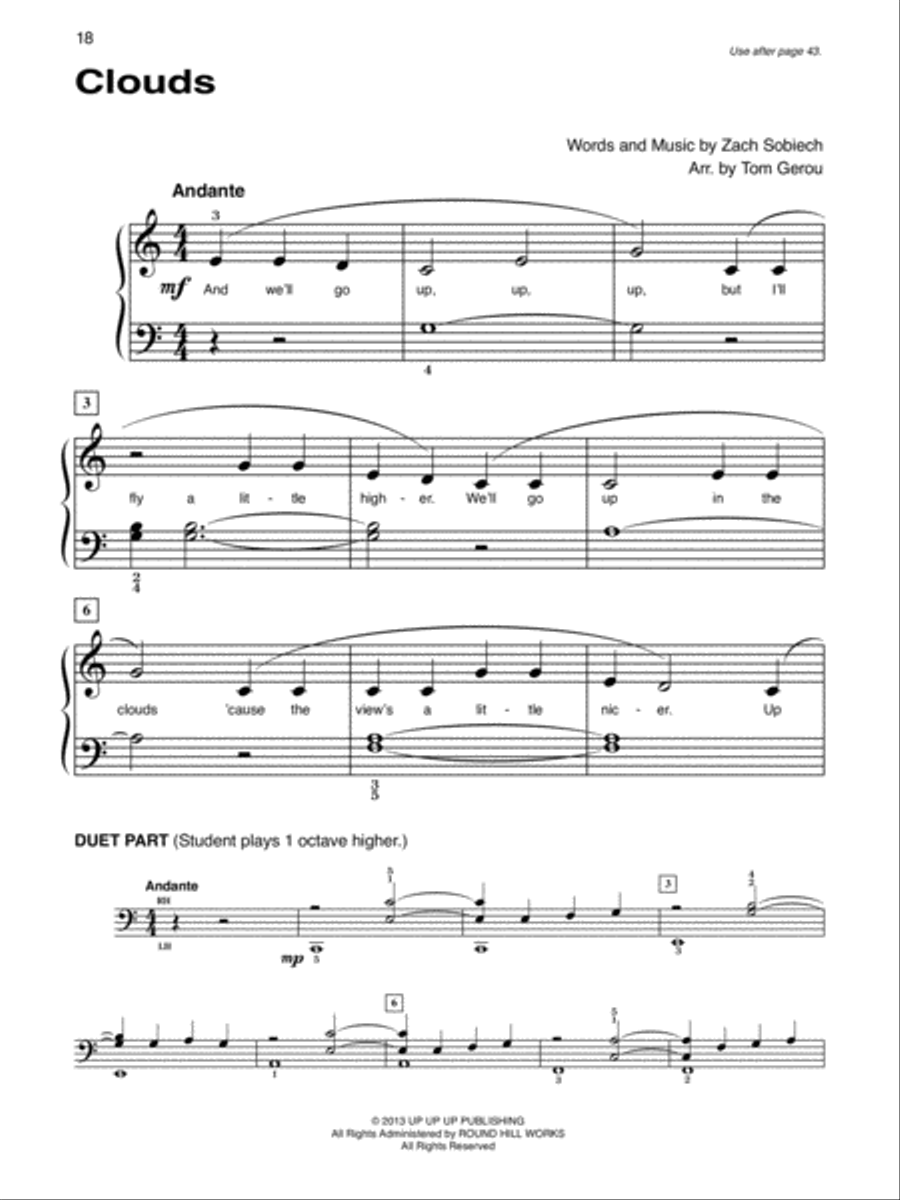 Alfred's Basic Piano Course Popular Hits Complete Book 1, Level 1A/1B Piano Method scores gallery preview page 4