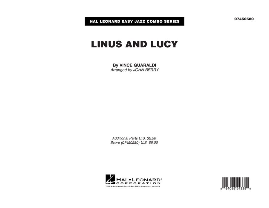 Linus And Lucy - Full Score Jazz Ensemble scores gallery preview page 1