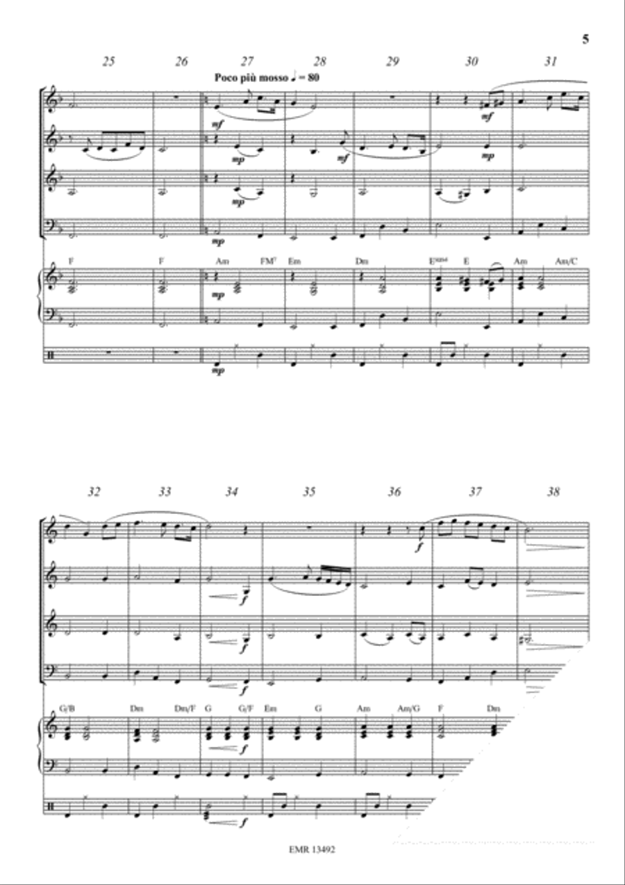 The Last Rose Of Summer Woodwind Quartet scores gallery preview page 5