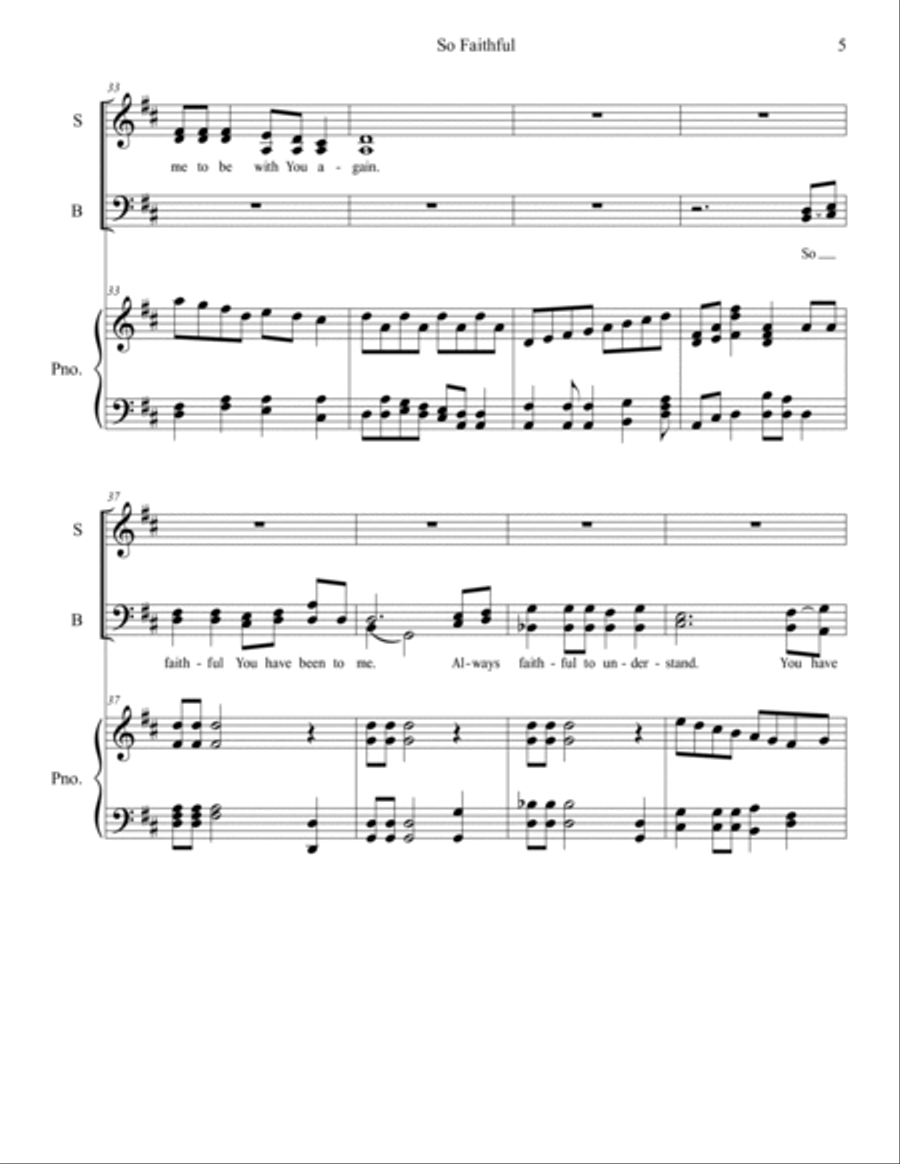 So Faithful 4-Part scores gallery preview page 5