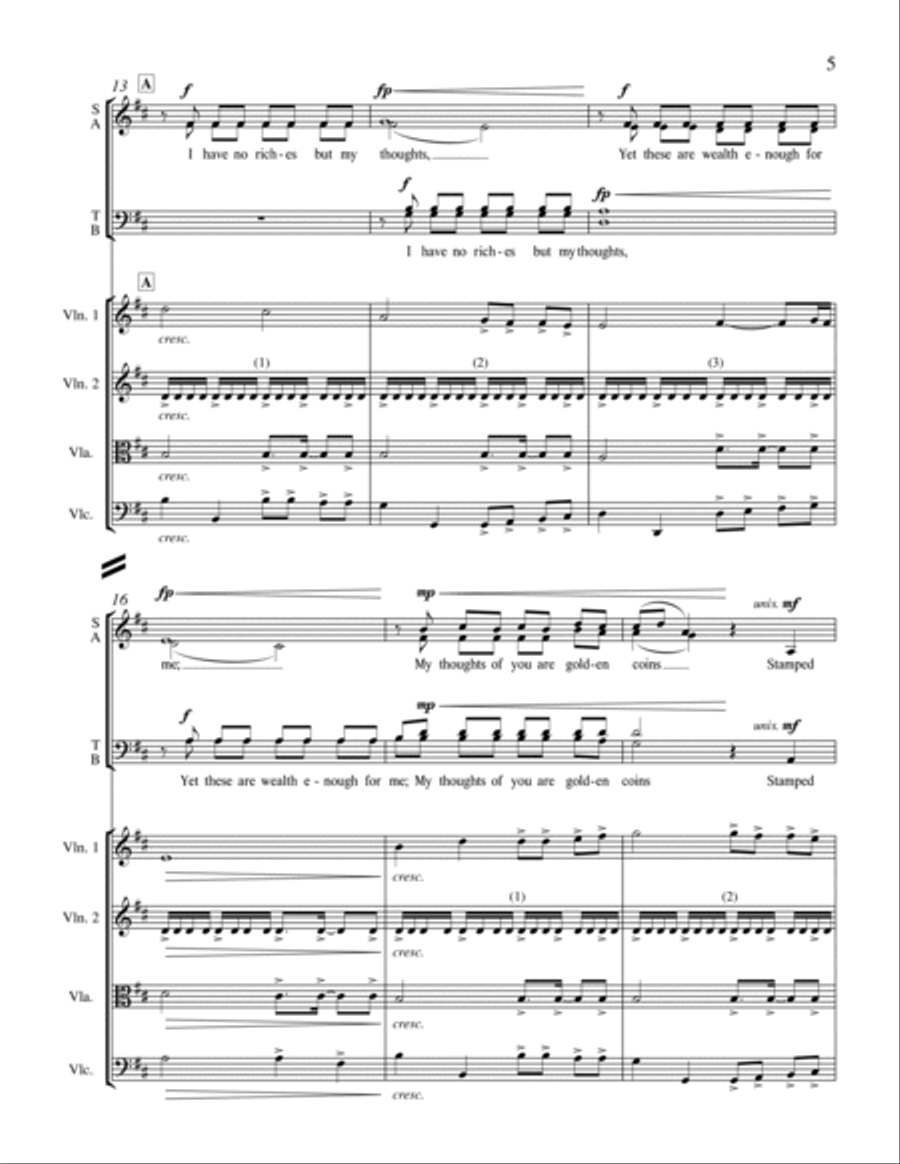 Wealth Enough for Me from For a Breath of Ecstasy Choir scores gallery preview page 3