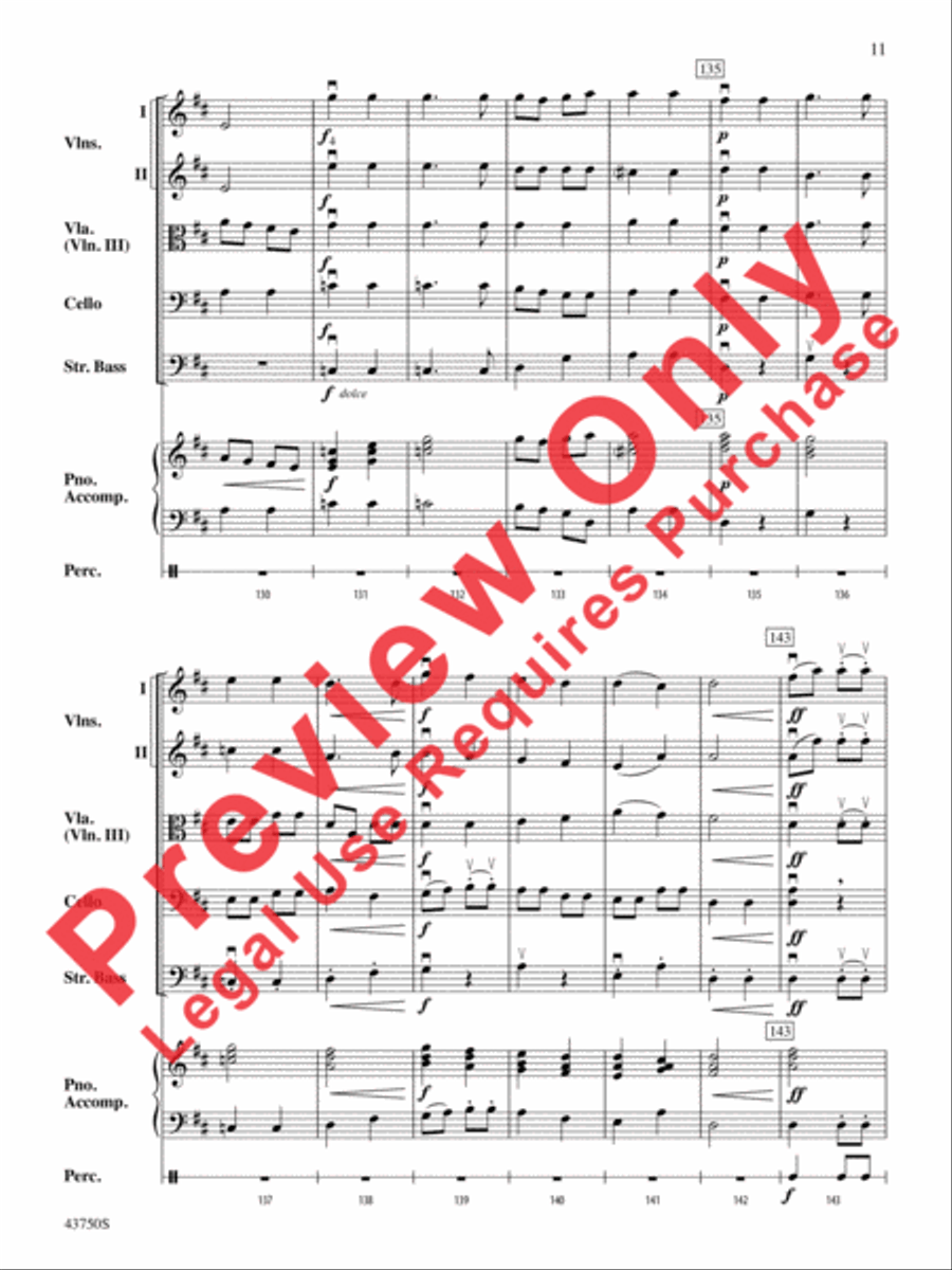 King Henry's Choice String Orchestra scores gallery preview page 12