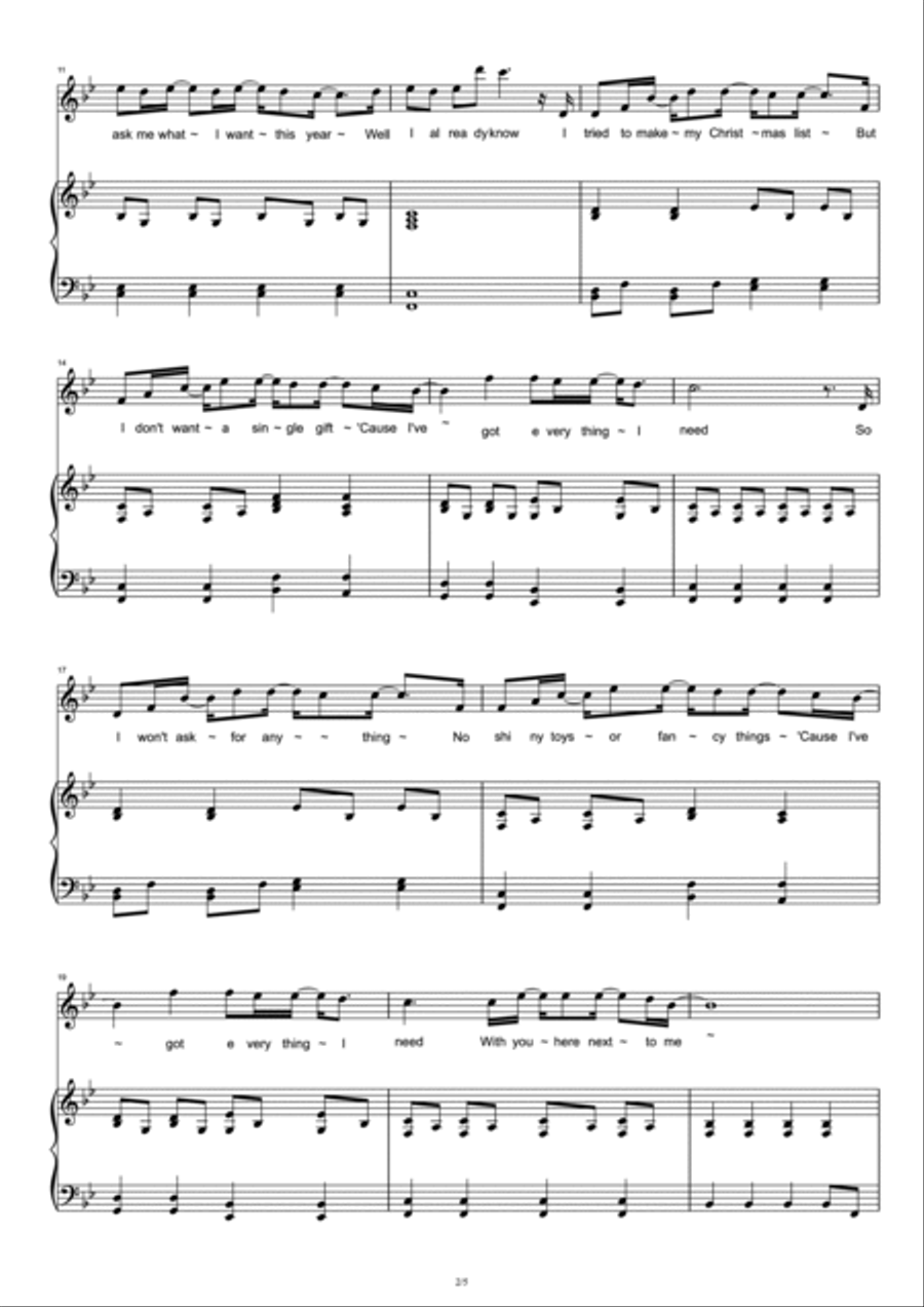 Christmas List Christmas List Voice scores gallery preview page 2