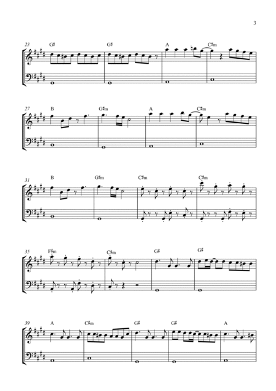 Bloody Mary String Duet scores gallery preview page 3