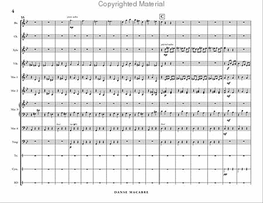 Danse Macabre Danse Macabre Percussion Ensemble scores gallery preview page 5