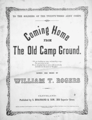 Book cover for Coming Home From The Old Camp Ground