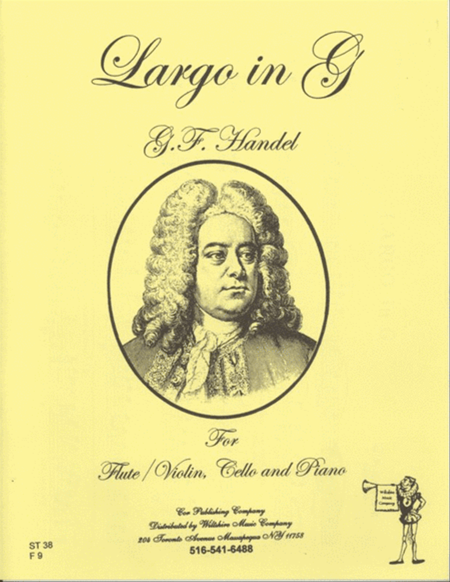 LARGO IN G LARGO IN G Flute scores gallery preview page 1