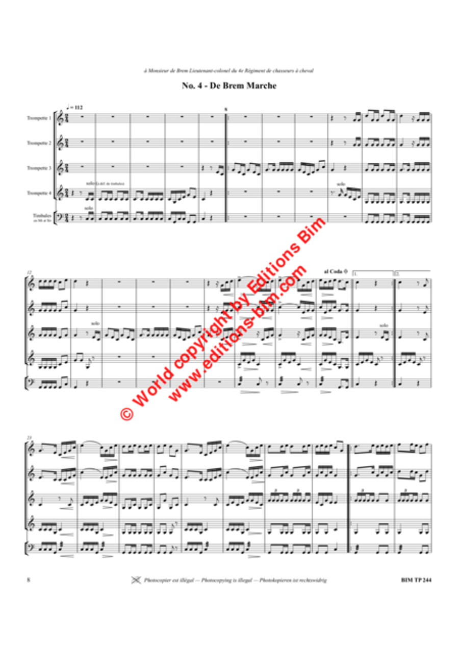 30 Marches Trumpet scores gallery preview page 11