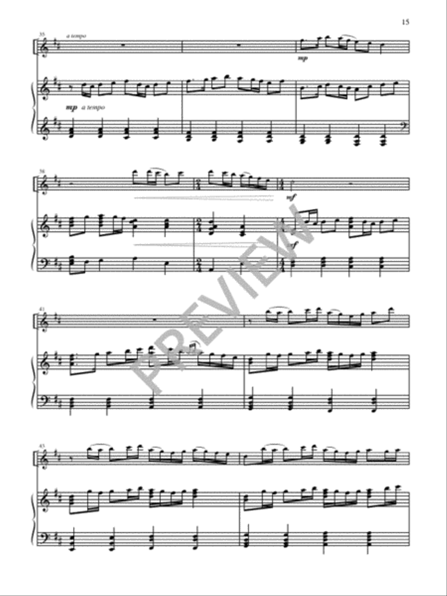 Five More Liturgical Meditations C Instrument scores gallery preview page 17